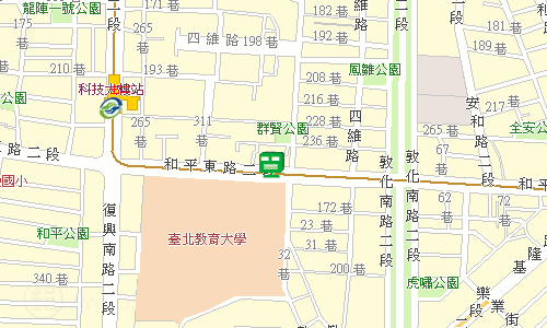 臺北郵局大安投遞股地圖