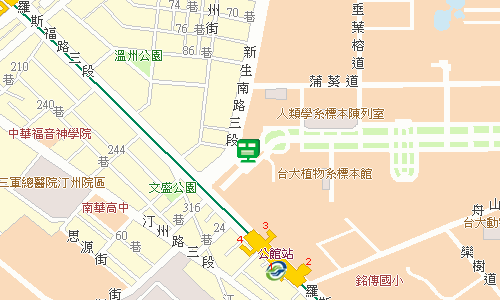 臺北郵局大安投遞股地圖