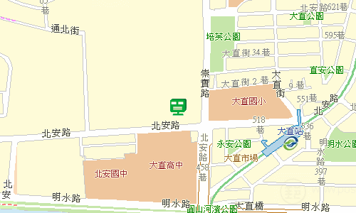 臺北郵局松山投遞股地圖