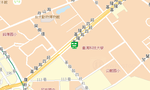 臺北郵局大安投遞股地圖