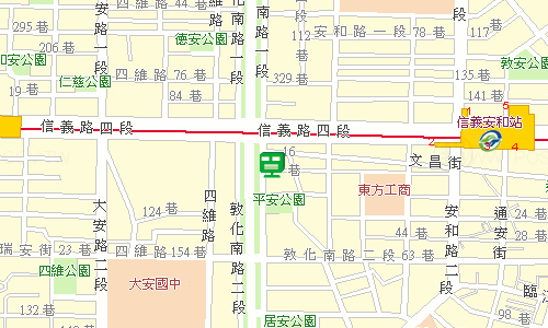 臺北郵局大安投遞股地圖