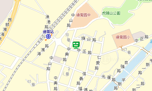 通霄郵局地圖