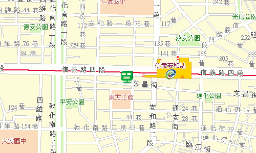 臺北郵局大安投遞股地圖