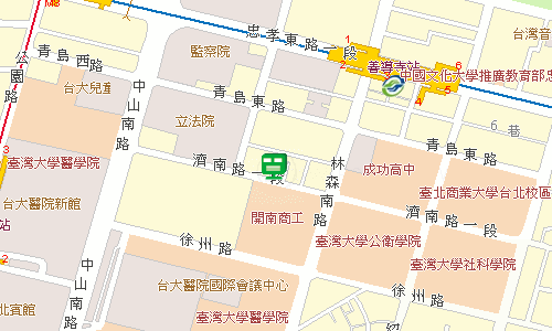 臺北郵局大同投遞股地圖