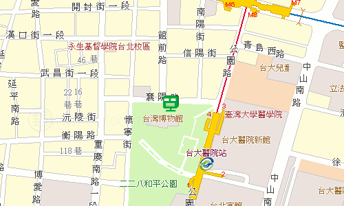 臺北郵局大同投遞股地圖