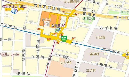 臺北郵局大同投遞股地圖