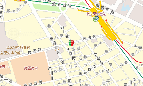 臺北郵局大同投遞股地圖