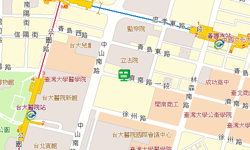 臺北郵局大同投遞股地圖