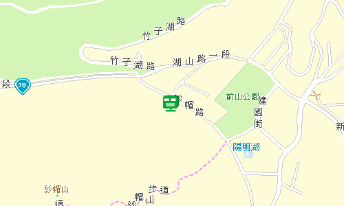 臺北郵局士林投遞股陽明山段地圖