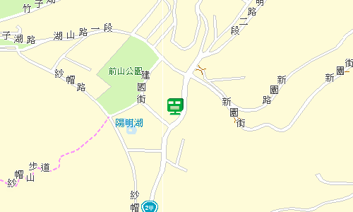 臺北郵局士林投遞股陽明山段地圖