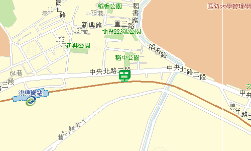 北投郵局郵務股地圖