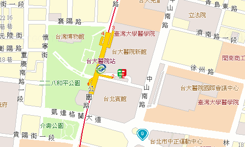 臺北郵局大同投遞股地圖