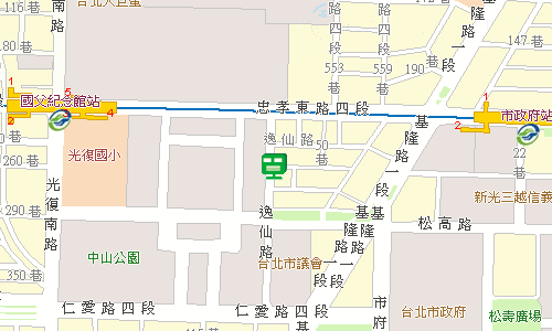 臺北郵局大安投遞股地圖