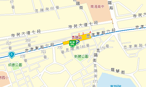 南港郵局郵務股地圖