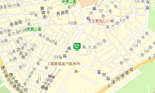 臺北郵局大同投遞股地圖