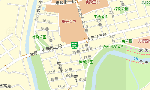 木柵郵局郵務股地圖