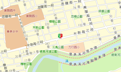 木柵郵局郵務股地圖