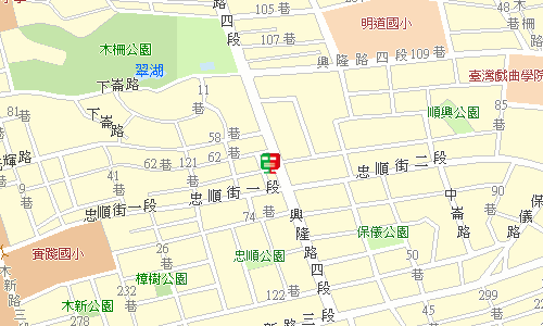 木柵郵局郵務股地圖