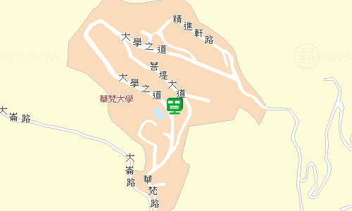 木柵郵局郵務股地圖