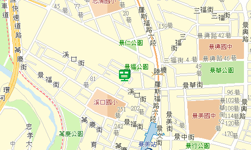 木柵郵局郵務股景美投遞站地圖