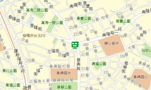 木柵郵局郵務股景美投遞站地圖