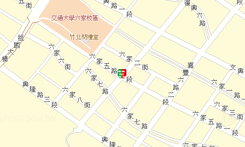 竹北郵局地圖