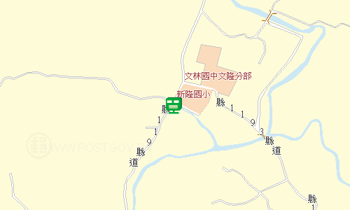 銅鑼郵局地圖