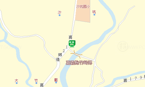 竹崎灣橋郵局地圖