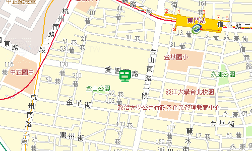 臺北郵局大安投遞股地圖