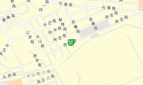 虎尾郵局地圖