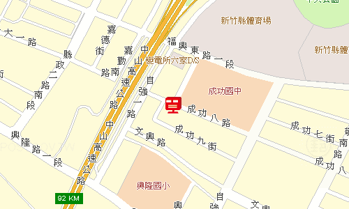 竹北郵局地圖