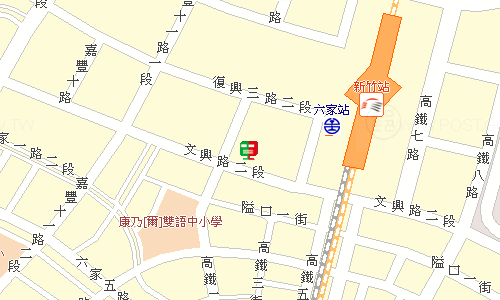 竹北郵局地圖