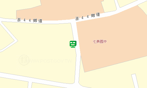 澎湖七美郵局地圖