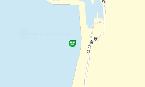 綠島郵局地圖