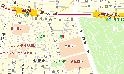 臺北郵局大安投遞股地圖