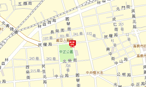 嘉義民權路郵局地圖
