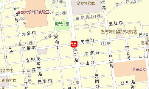 嘉義忠孝郵局地圖