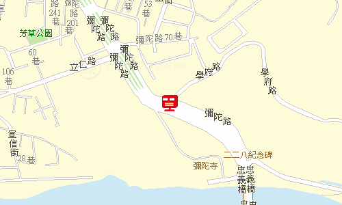 嘉義大學郵局地圖