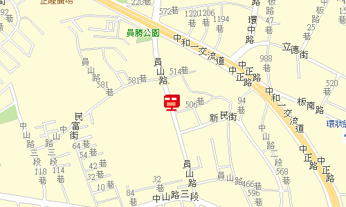 中和郵局郵務股地圖