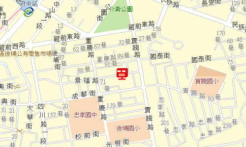 板橋郵局快捷股地圖