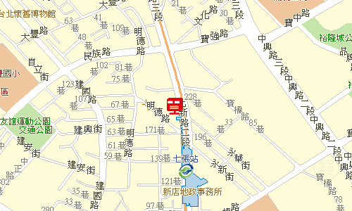 新店郵務股地圖