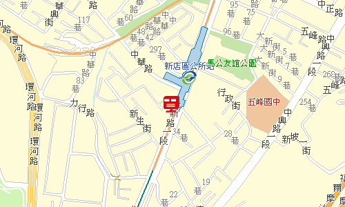 新店郵務股地圖