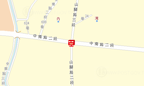 田中郵局地圖