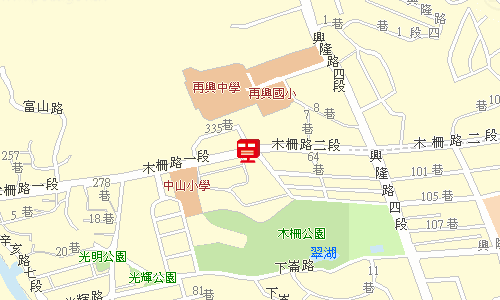 木柵郵局郵務股地圖