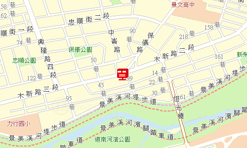 木柵郵局郵務股地圖