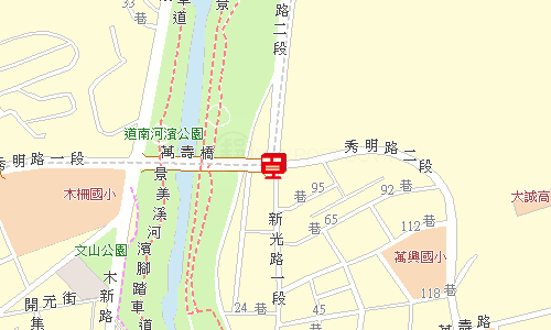 木柵郵局郵務股地圖