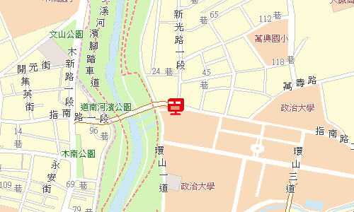 木柵郵局郵務股地圖