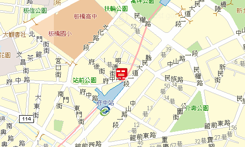 板橋郵局快捷股地圖