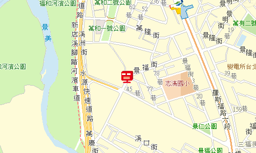 木柵郵局郵務股景美投遞站地圖