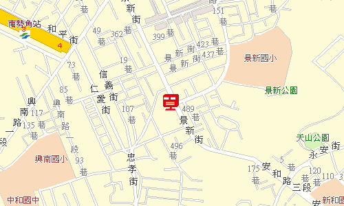 中和郵局郵務股地圖